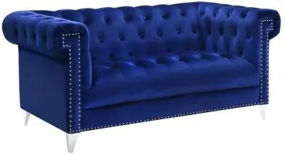 Bleker 2-piece Tuxedo Arm Living Room Set Blue