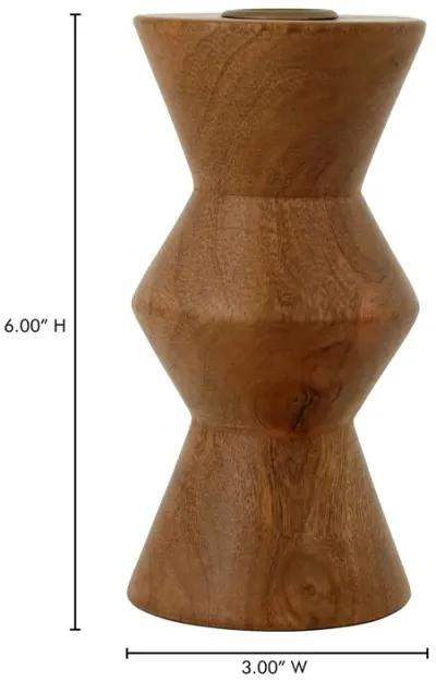 Sequence Wooden Candle Holder Small