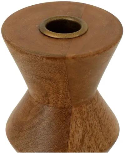 Sequence Wooden Candle Holder Small