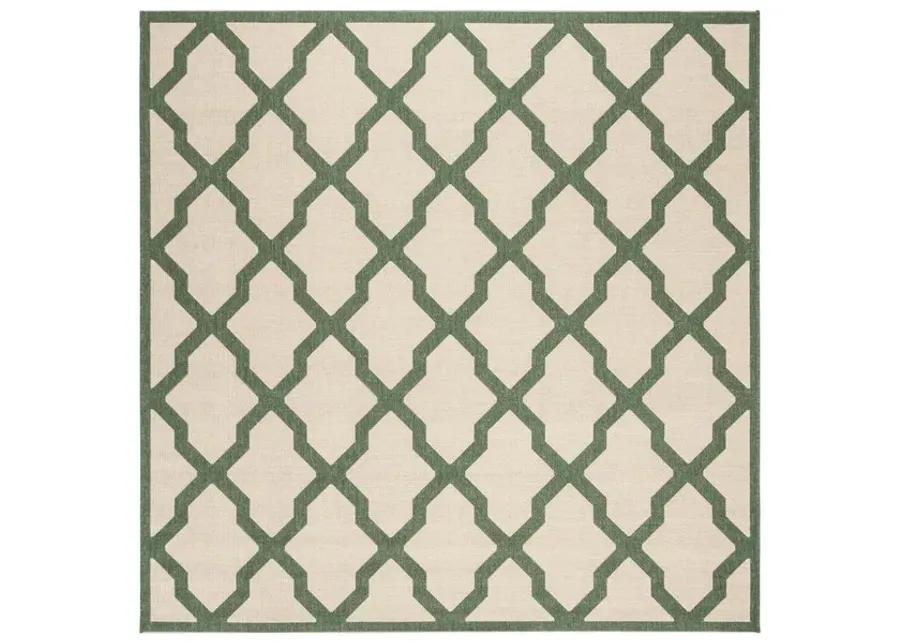 LINDEN 122 Collection LND122W-6R Cream / Green 6'-7" X 6'-7" Round