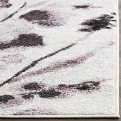 Adirondack Contemporary Ivory / Purple 2'-6" X 6' Powerloomed Rug