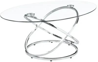 Warren 3-piece Occasional Set Chrome and Clear