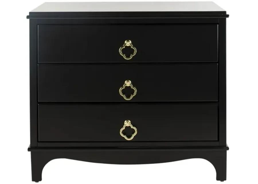 Hannon 3 Drawer Contemporary Nightstand