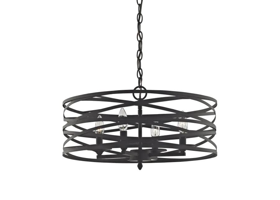 Vorticy 20" Wide 4-Light Chandelier - Oil Rubbed Bronze