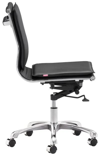 Lider Plus Armless Office Chair Black