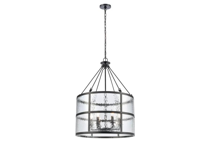 Solace 24" Wide 6-Light Pendant - Matte Black