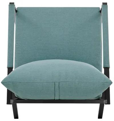 Rivano KD Fabric Outdoor Accent Arm Chair, Coastal Blue 