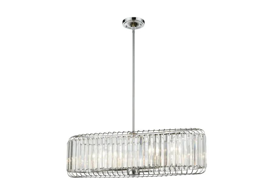 Beaumont 32" Wide 6-Light Chandelier - Polished Chrome