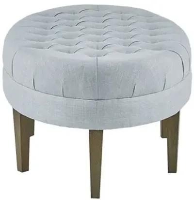 Madison Park Martin Dusty Blue Surfboard Tufted Ottoman