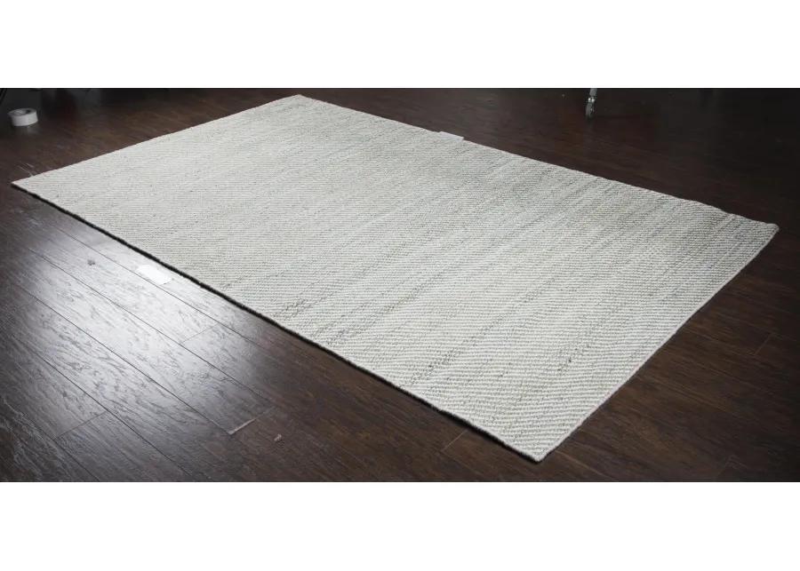 Ellington Gray Stripe  Jute / Wool  3' x 5' Rectangle Rug