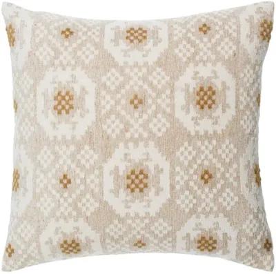 Elara EAR-004 18"L x 18"W Accent Pillow  - Down Insert