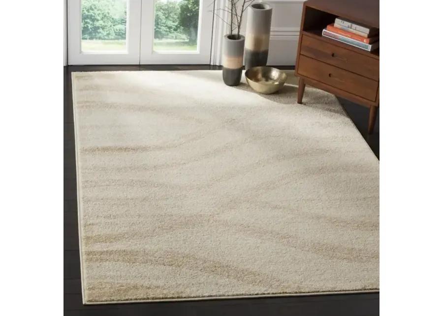 Adirondack Contemporary Cream / Champagne 10' X 14' Powerloomed Rug