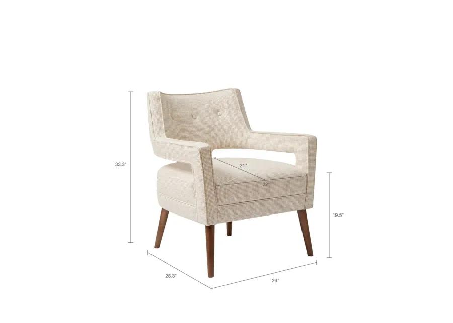 Madison Park Palmer Cream Accent Chair