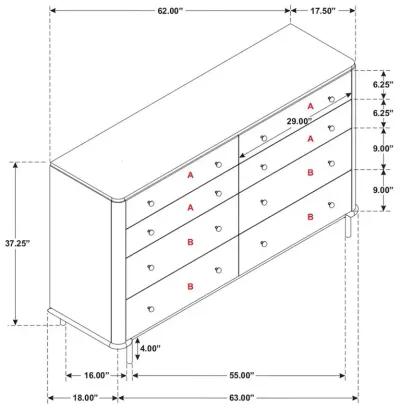 Aaliyah 8-Drawer Dresser 