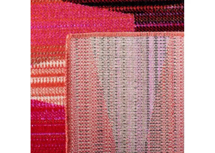 MONTAGE Collection MTG301Q-8 Red / Fuchsia 8' X 10'