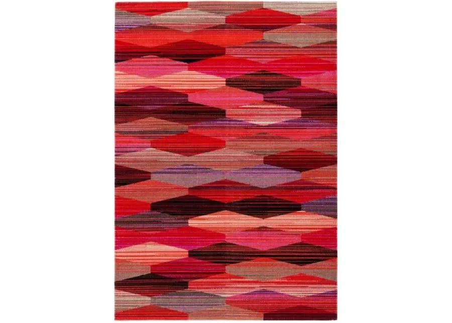 MONTAGE Collection MTG301Q-8 Red / Fuchsia 8' X 10'