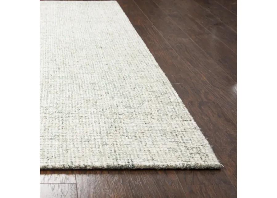 Brindleton Green Tweed Wool 3' x 5' Rectangle Rug