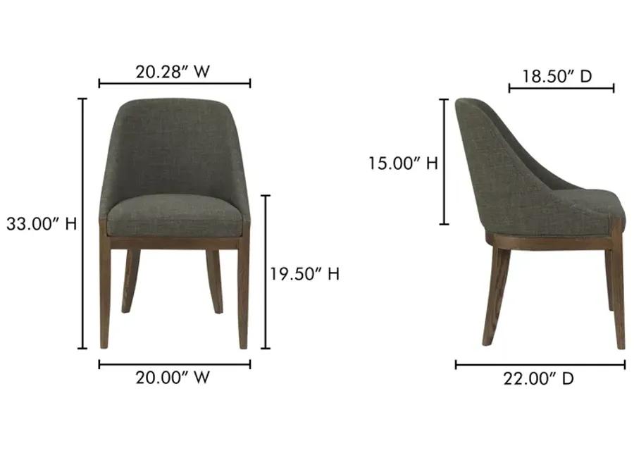 Edward Dining Chair Heather Green