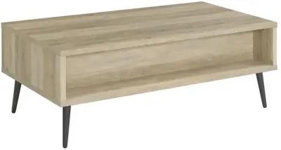 Welsh1-drawer Rectangular Engineered Wood Coffee Table With Storage Shelf Antique Pine and Grey