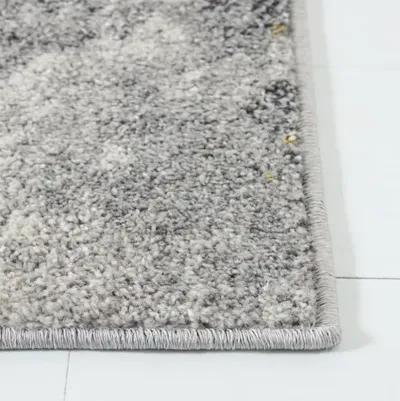 Adirondack Contemporary Grey / Yellow 8' X 10' Powerloomed Rug