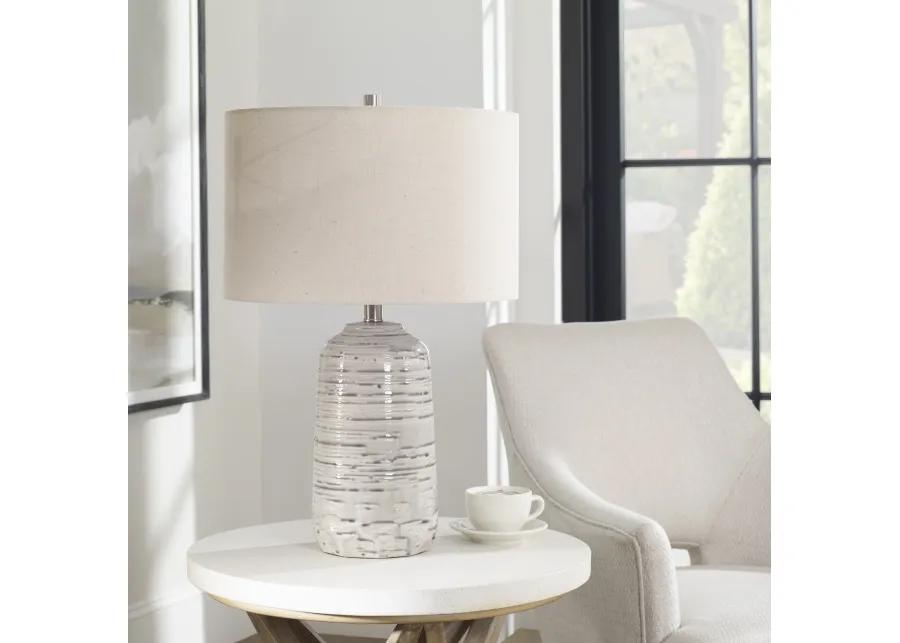 Uttermost Cyclone Ivory Table Lamp