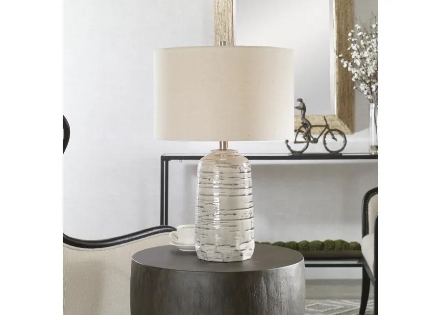 Uttermost Cyclone Ivory Table Lamp