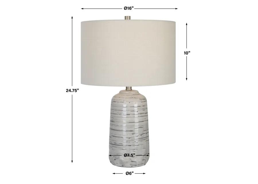 Uttermost Cyclone Ivory Table Lamp