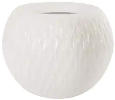 ripple planter, gel coat white