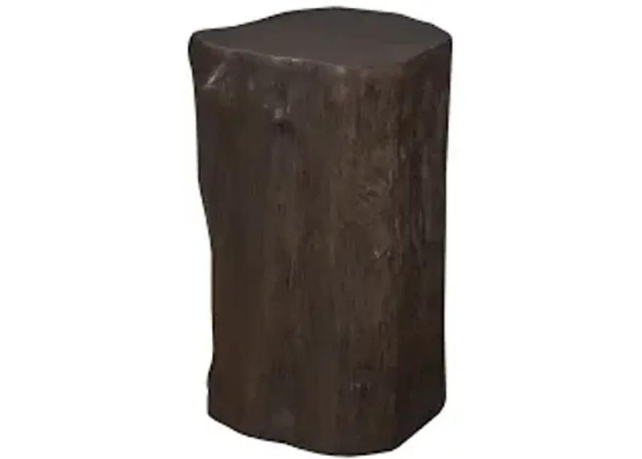 log stool, bronze, sm