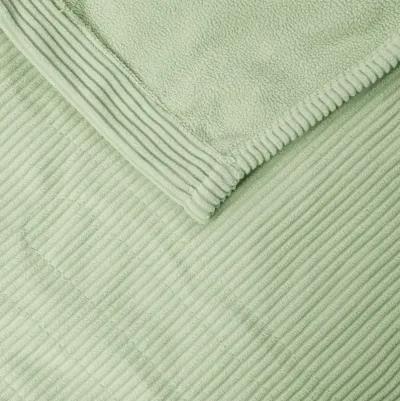 Beautyrest Electric Micro Fleece Green Heated Blanket