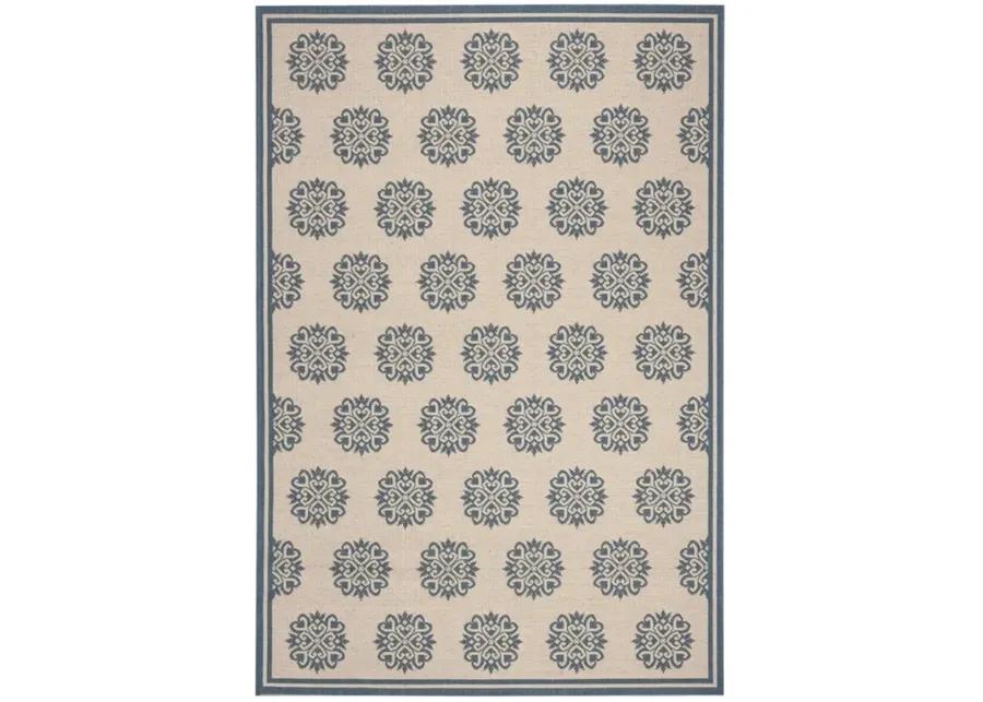 LINDEN 181 Collection LND181M-5 Blue / Creme 5'-3" X 7'-6"