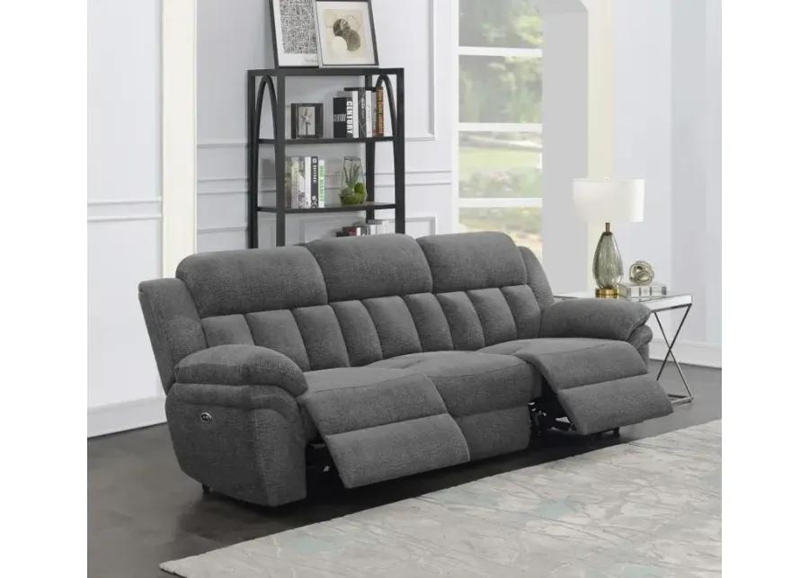 Bahrain Upholstered Power Sofa Charcoal