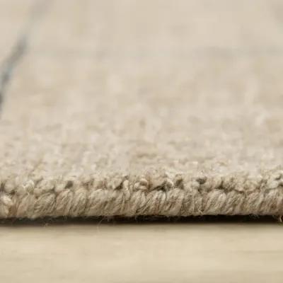 Kiki Lt.Brown Solid/Tone on Tone  Wool 5' x 7'6" rectangle Rug