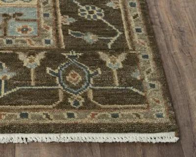 Belmont Dk. Brown  Hand Spun Wool 8' x 10' Rectangle Rug