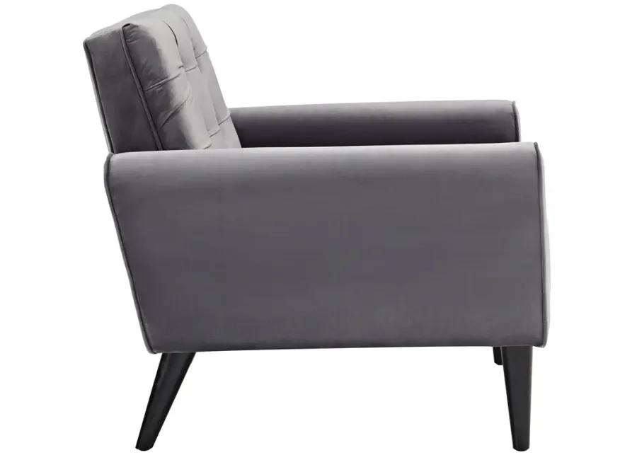 Delve Performance Velvet Armchair