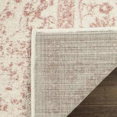 Adirondack Contemporary Ivory / Rose 9' X 12' Powerloomed Rug