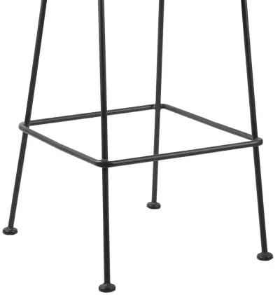 Acapulco 30" Indoor Outdoor Steel Bar Stool with Black Rope