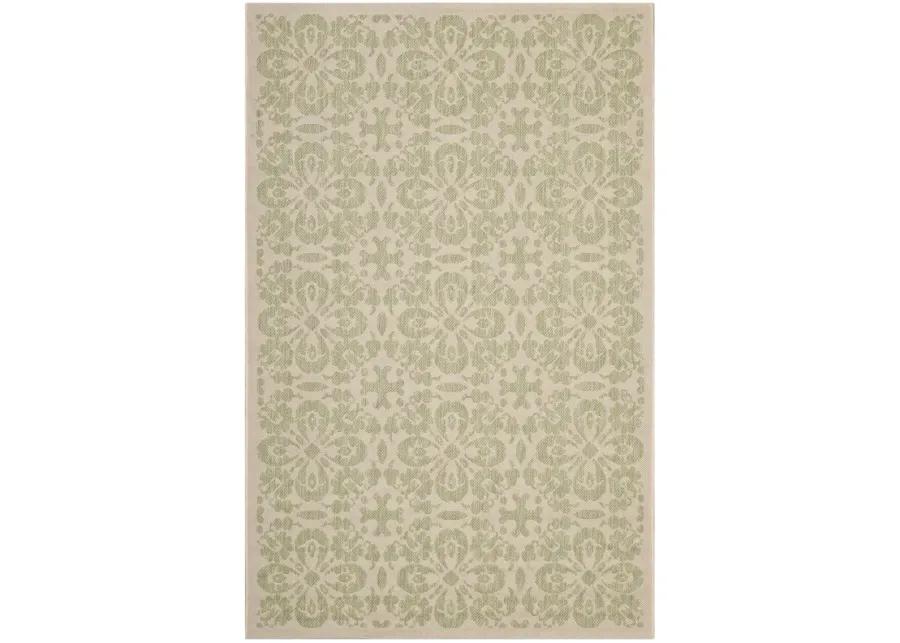 Ariana Vintage Floral Trellis 9x12 Indoor and Outdoor Area Rug