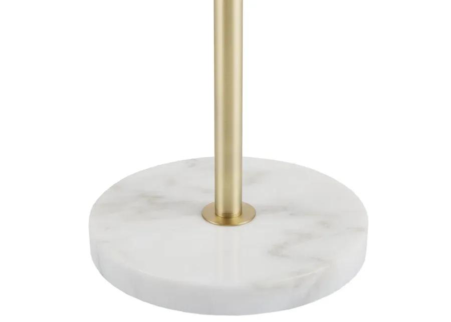 INK+IVY Holloway White/Gold Marble Base Table Lamp