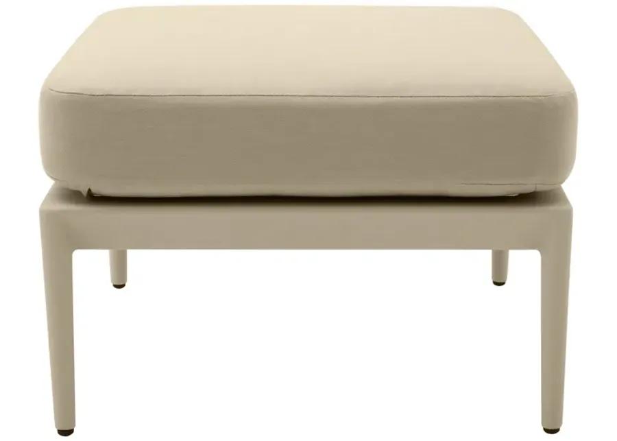 Kapri Taupe Outdoor Ottoman