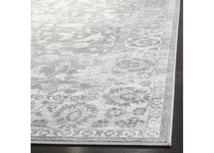 Brentwood 844 Cream / Grey 2' X 6' Runner Powerloomed Rug