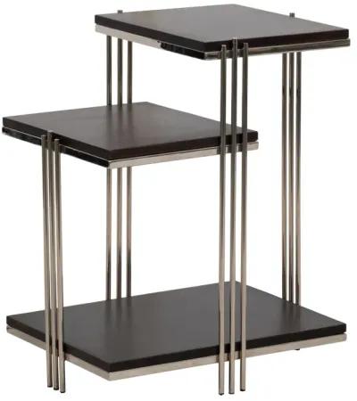 Metal/wood, 24" Three Tier Side Table