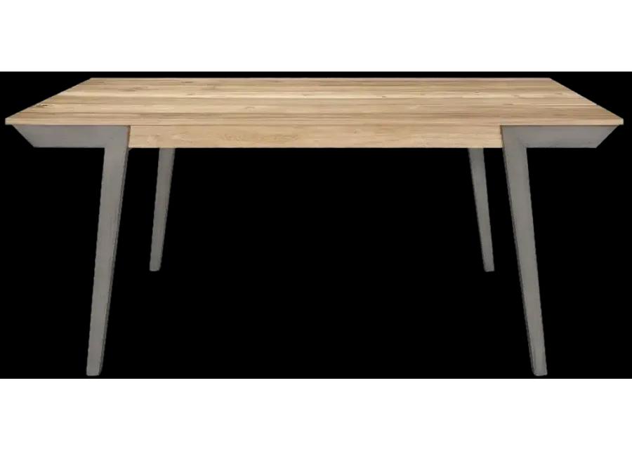 Adan Wooden Dining Table Acacia And Coastal Grey