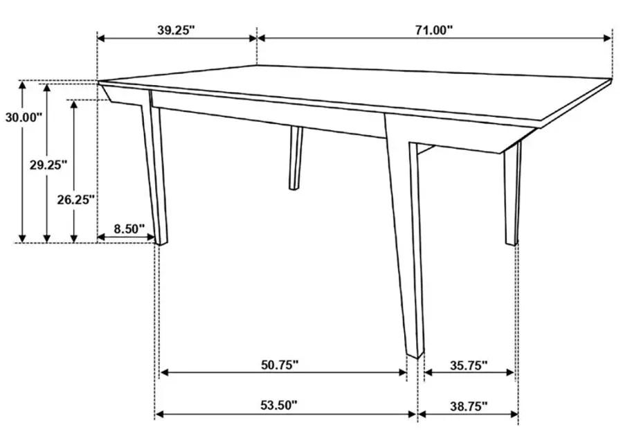 Adan Wooden Dining Table Acacia And Coastal Grey