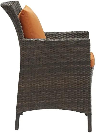 Conduit 5 Piece Outdoor Patio Wicker Rattan Set