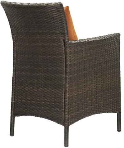 Conduit 5 Piece Outdoor Patio Wicker Rattan Set