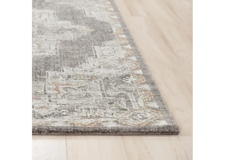 Anatolia Lt.Gray Medallion Recycled Polyester 8' x 10' Rectangle Rug