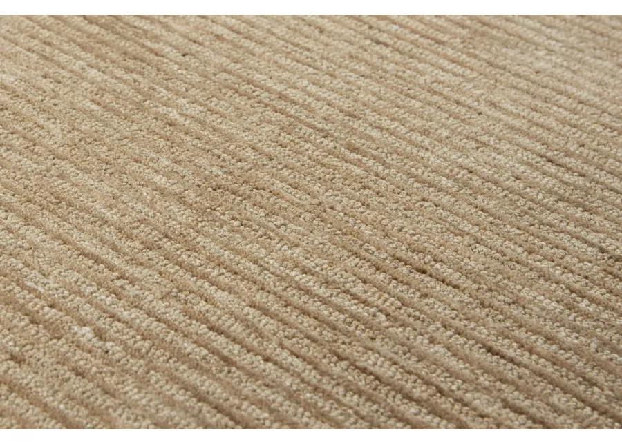 Mason Park Beige Solid/Tone on Tone Recycled Polyester 8'6" x 11'6" Rectangle Rug