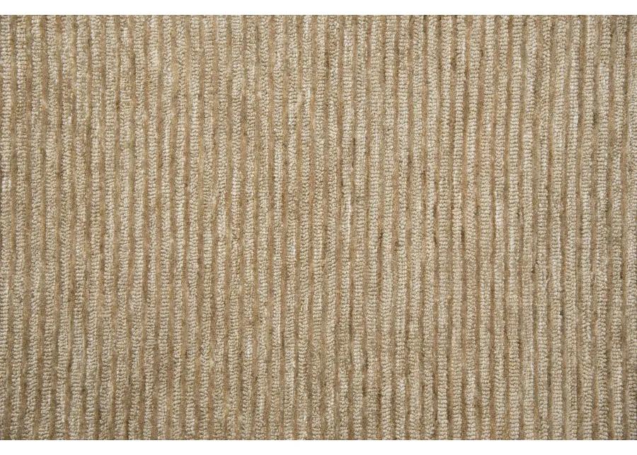 Mason Park Beige Solid/Tone on Tone Recycled Polyester 8'6" x 11'6" Rectangle Rug