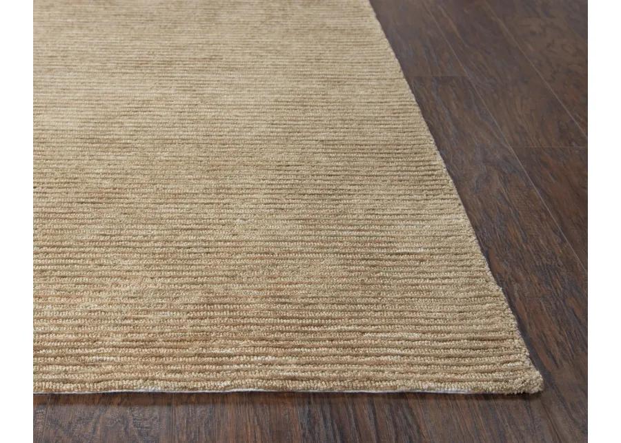 Mason Park Beige Solid/Tone on Tone Recycled Polyester 8'6" x 11'6" Rectangle Rug